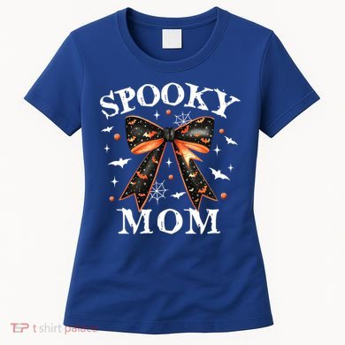 Spooky Mama Spooky Mom Retro Spooky Season Mama Halloween Gift Women's T-Shirt