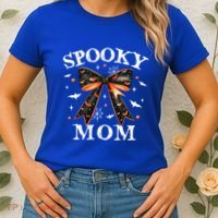 Spooky Mama Spooky Mom Retro Spooky Season Mama Halloween Gift Women's T-Shirt thumb 2