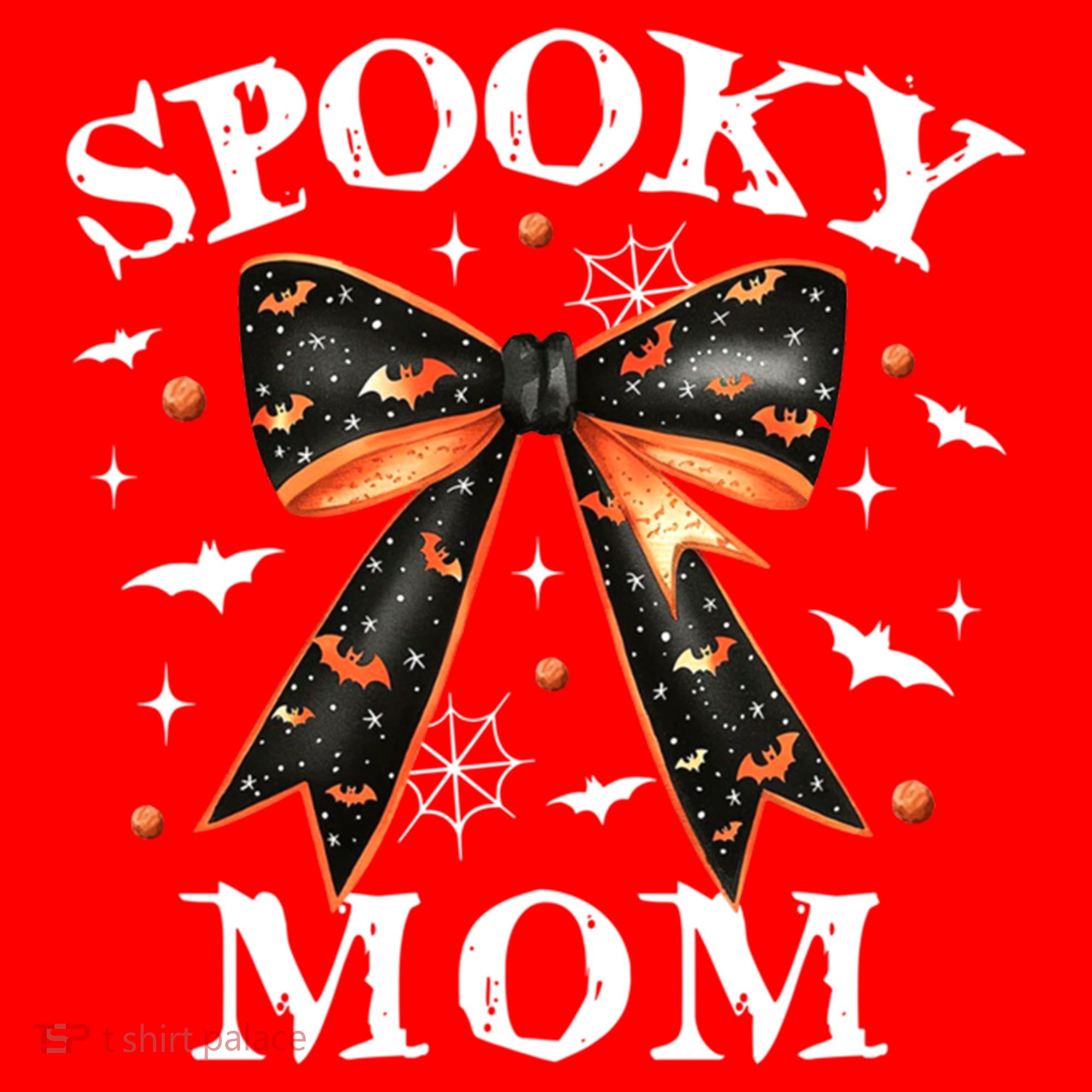 Spooky Mama Spooky Mom Retro Spooky Season Mama Halloween Gift Santa Hat
