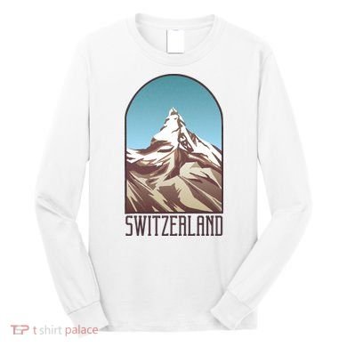 Switzerland Mountain Long Sleeve Shirt