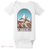 Switzerland Mountain Baby Bodysuit thumb 0