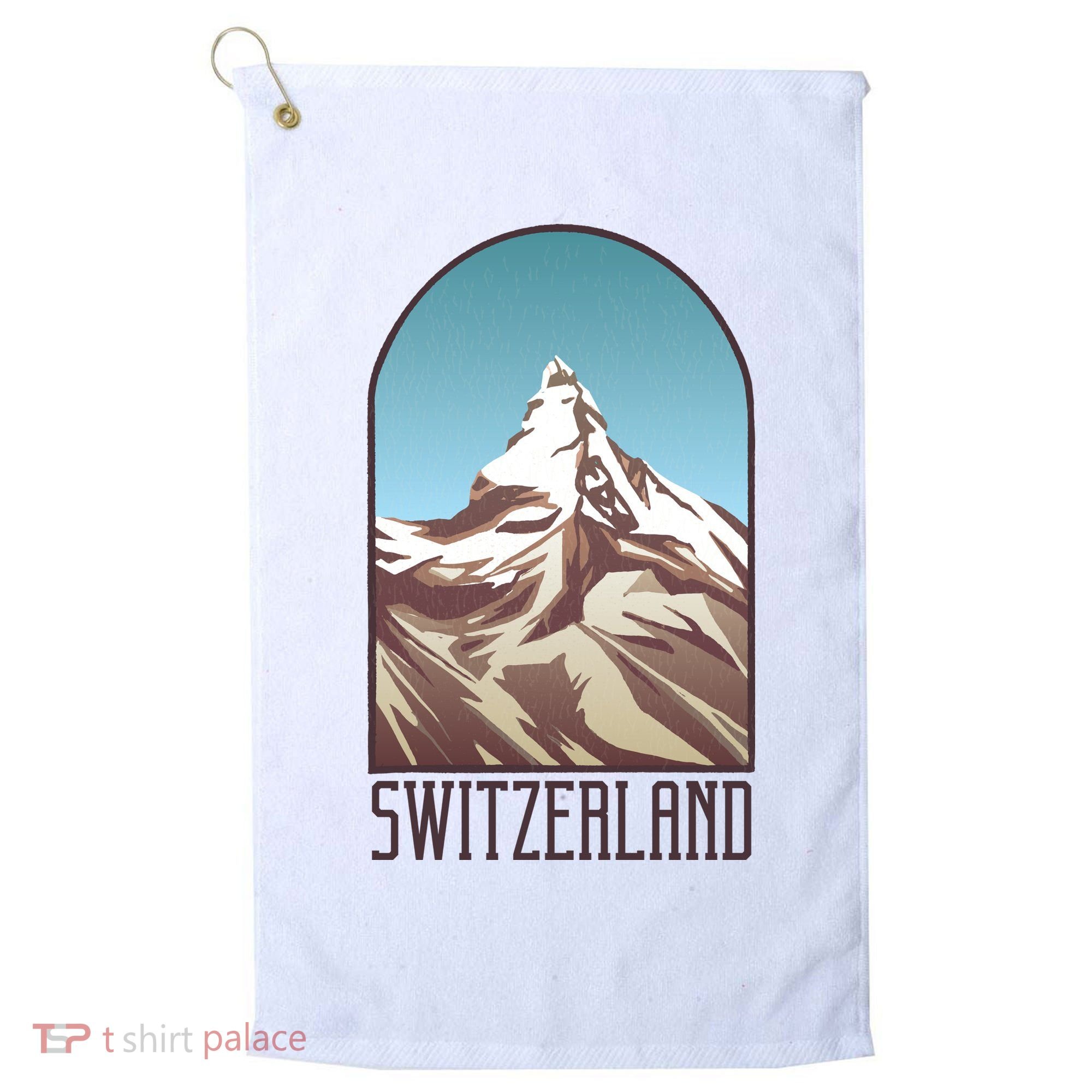 Switzerland Mountain Golf Towel