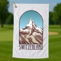 Switzerland Mountain Golf Towel thumb 1
