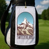 Switzerland Mountain Golf Towel thumb 2