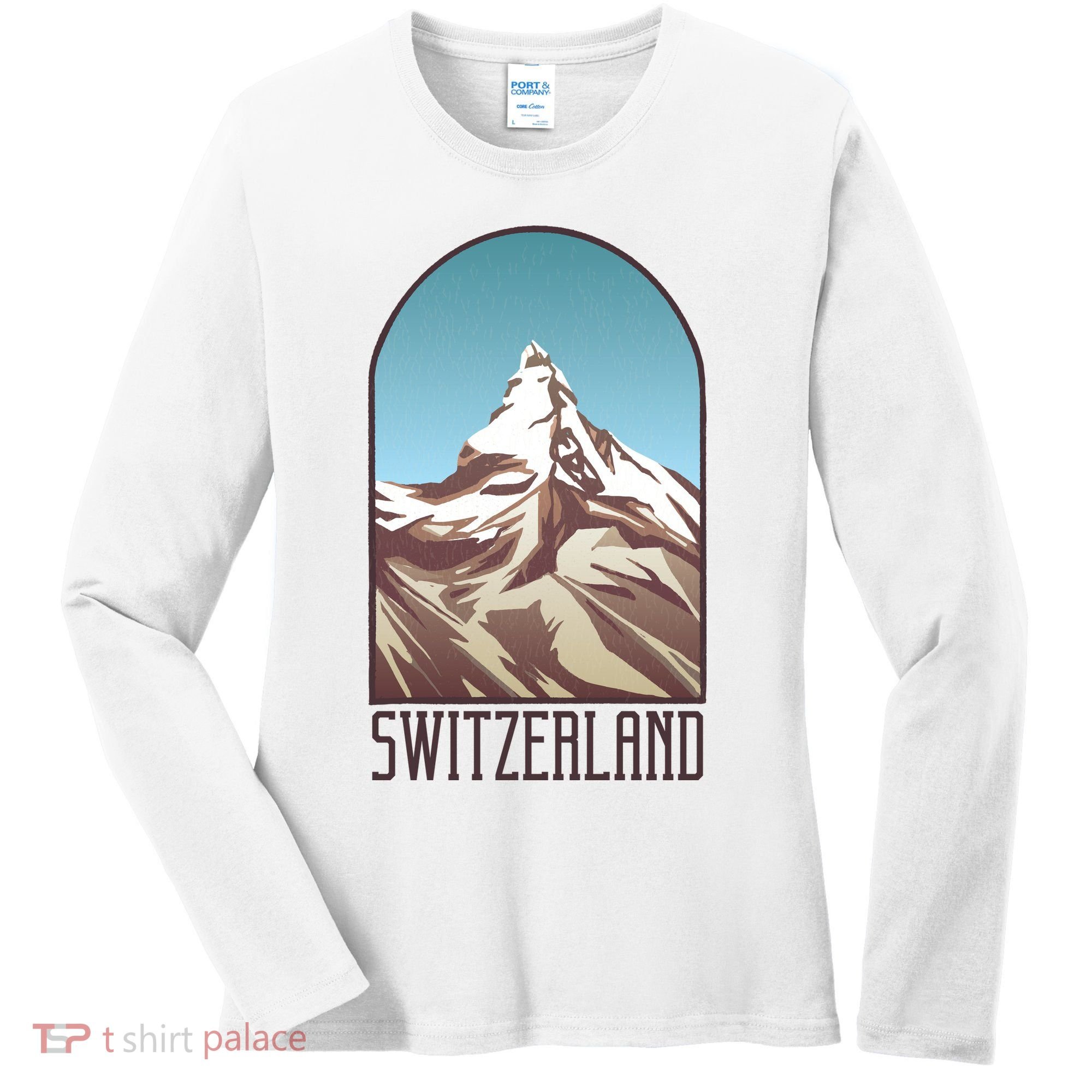 Switzerland Mountain Women's Long Sleeve Shirt