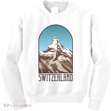 Switzerland Mountain Kids Sweatshirt