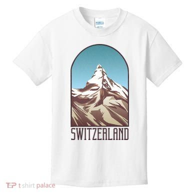 Switzerland Mountain Kids T-Shirt