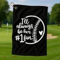 Softball Mom, Sport Mom, Mothers Day Golf Towel thumb 1