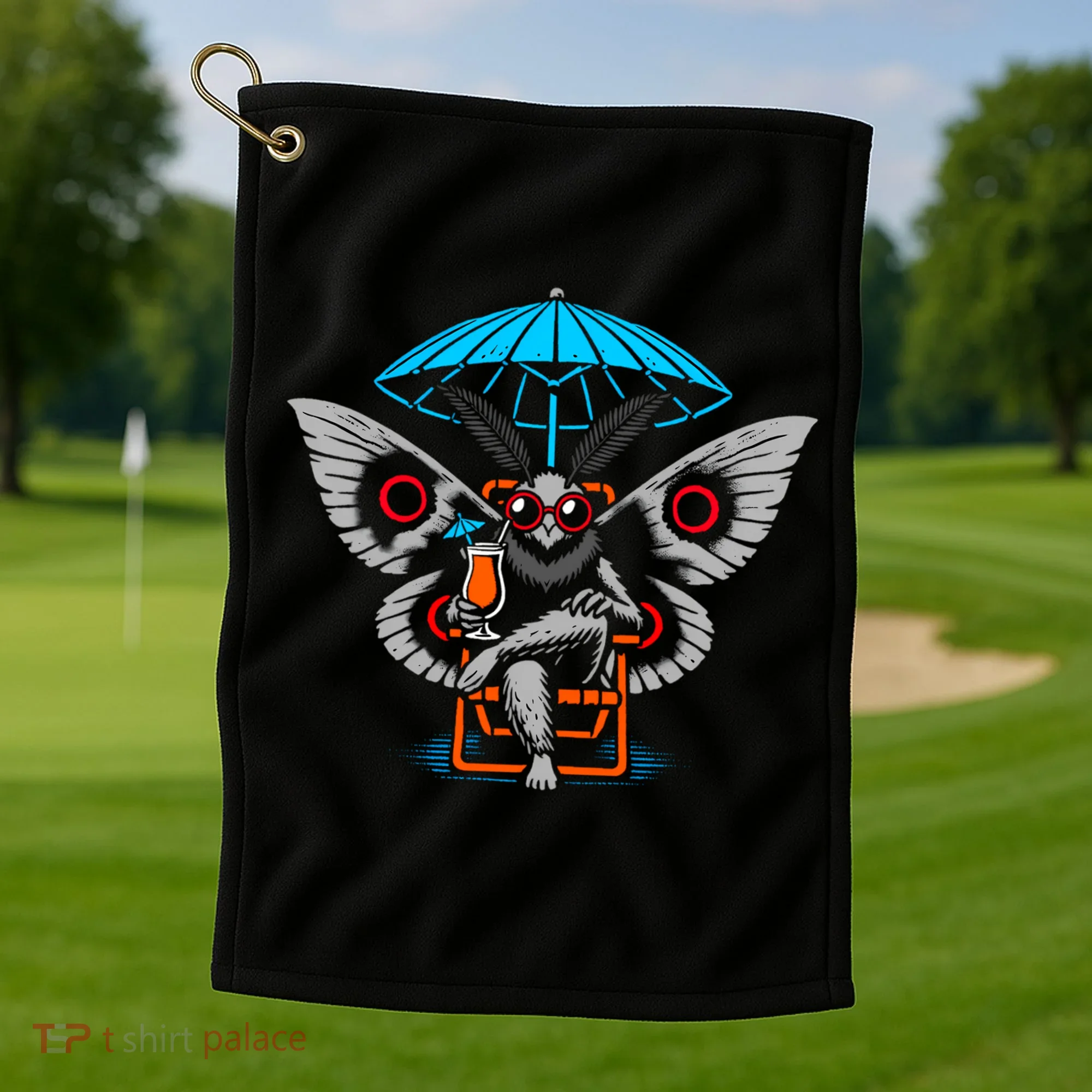 Summer Moth Golf Towel