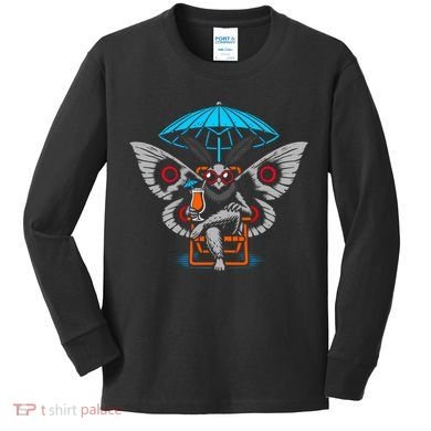 Summer Moth Kids Long Sleeve Shirt
