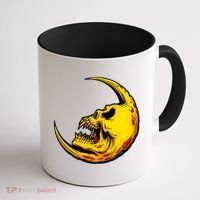 Sickle Moon Skull Coffee Mug thumb 1