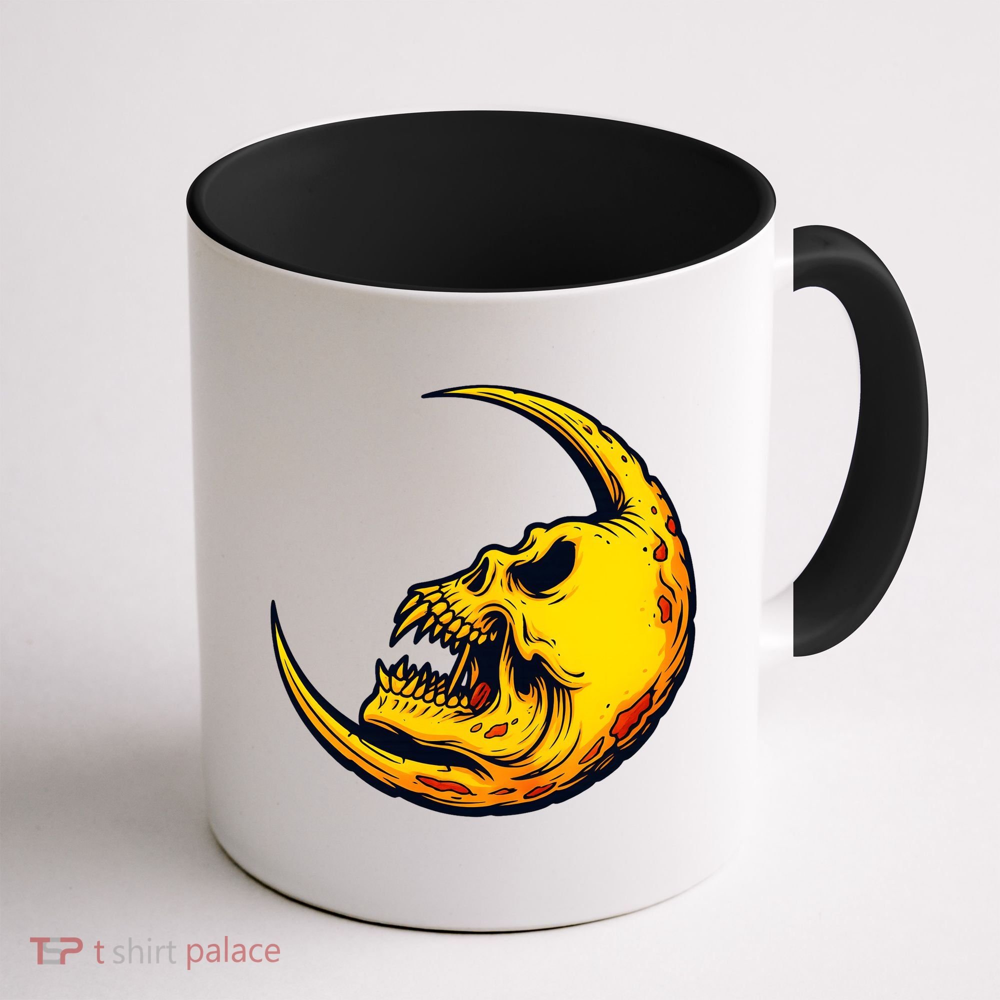 Sickle Moon Skull Coffee Mug