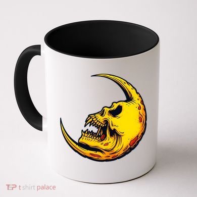 Sickle Moon Skull Coffee Mug