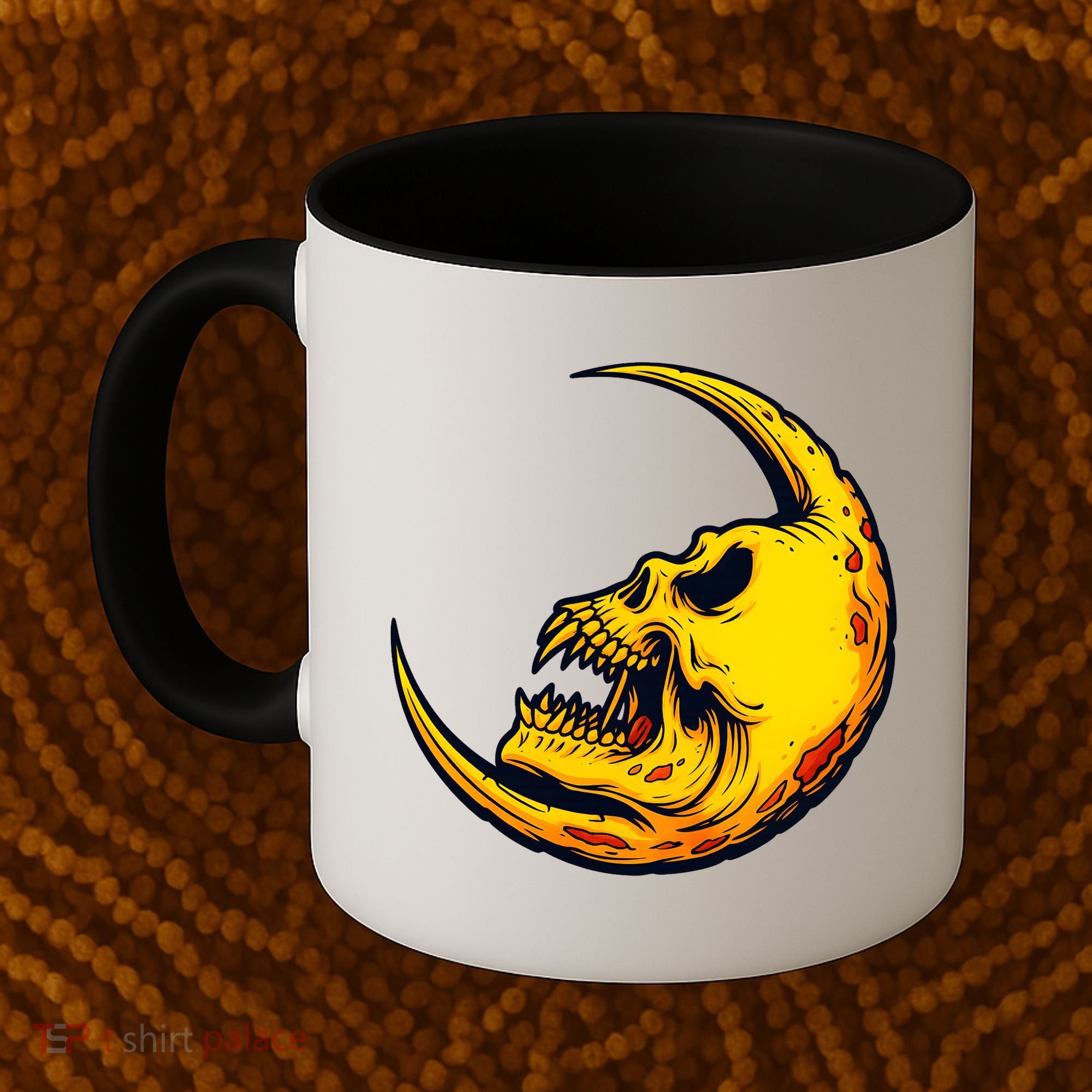 Sickle Moon Skull Coffee Mug