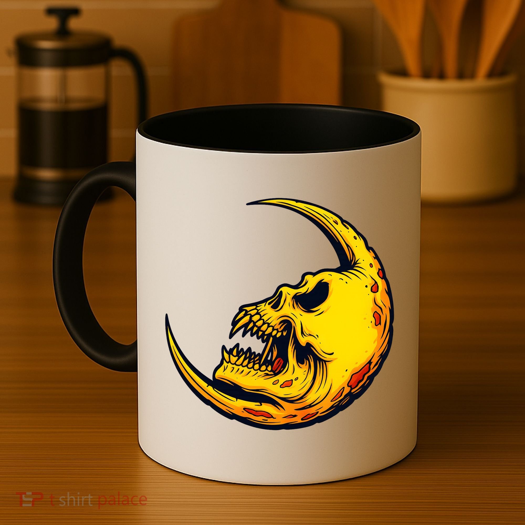 Sickle Moon Skull Coffee Mug