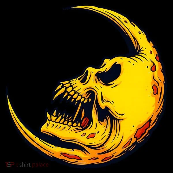 Sickle Moon Skull Coffee Mug