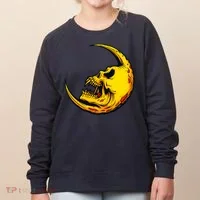 Sickle Moon Skull Women's Sweatshirt thumb 0
