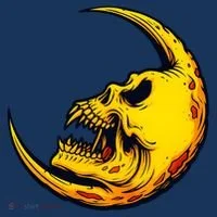 Sickle Moon Skull Hoodie thumb 2