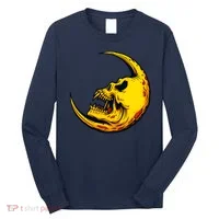 Sickle Moon Skull Long Sleeve Shirt thumb 0