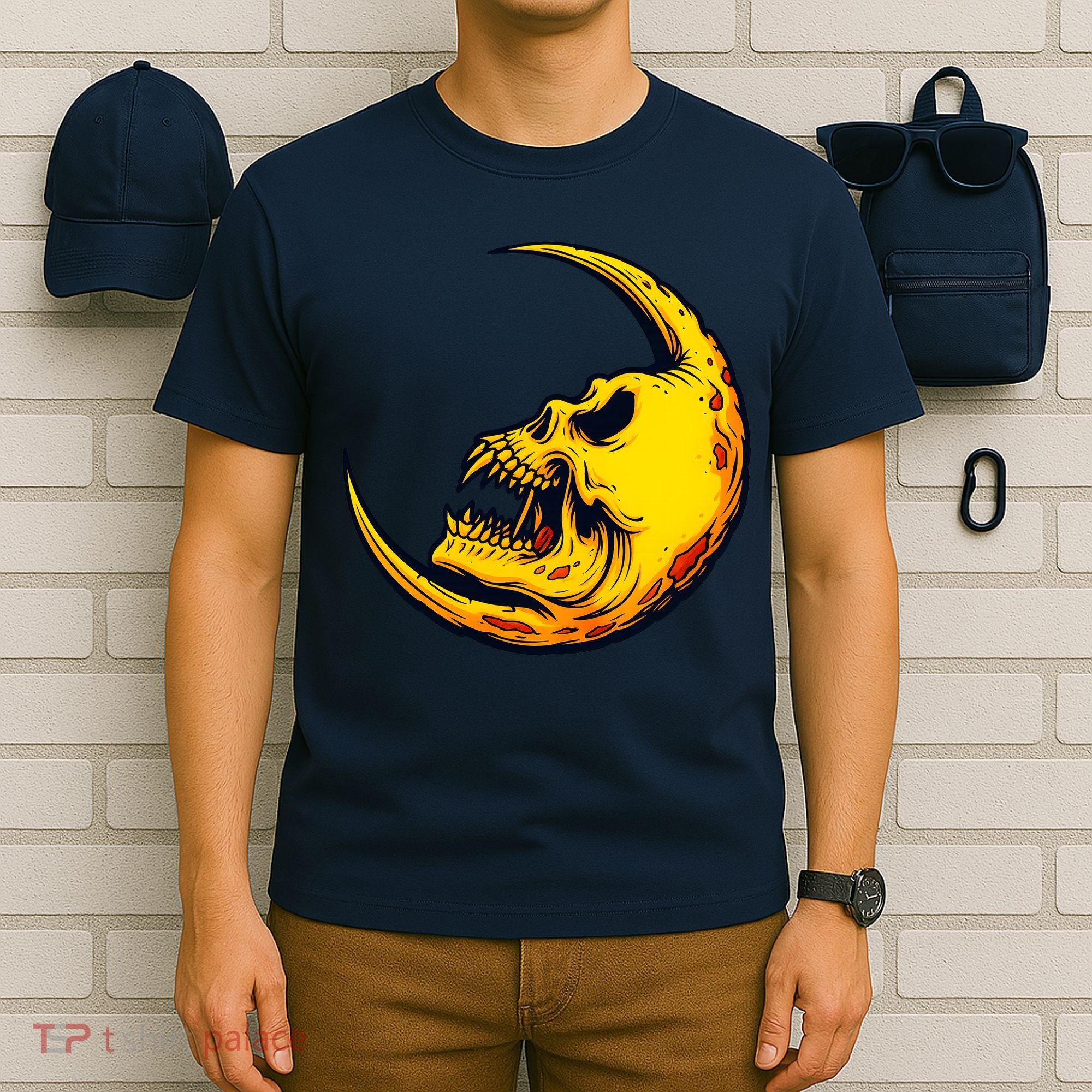 Sickle Moon Skull T-Shirt