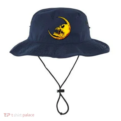 Sickle Moon Skull Bucket Hat
