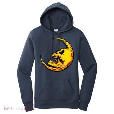 Sickle Moon Skull Women's Hoodie