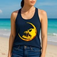 Sickle Moon Skull Women's Tank Top thumb 2