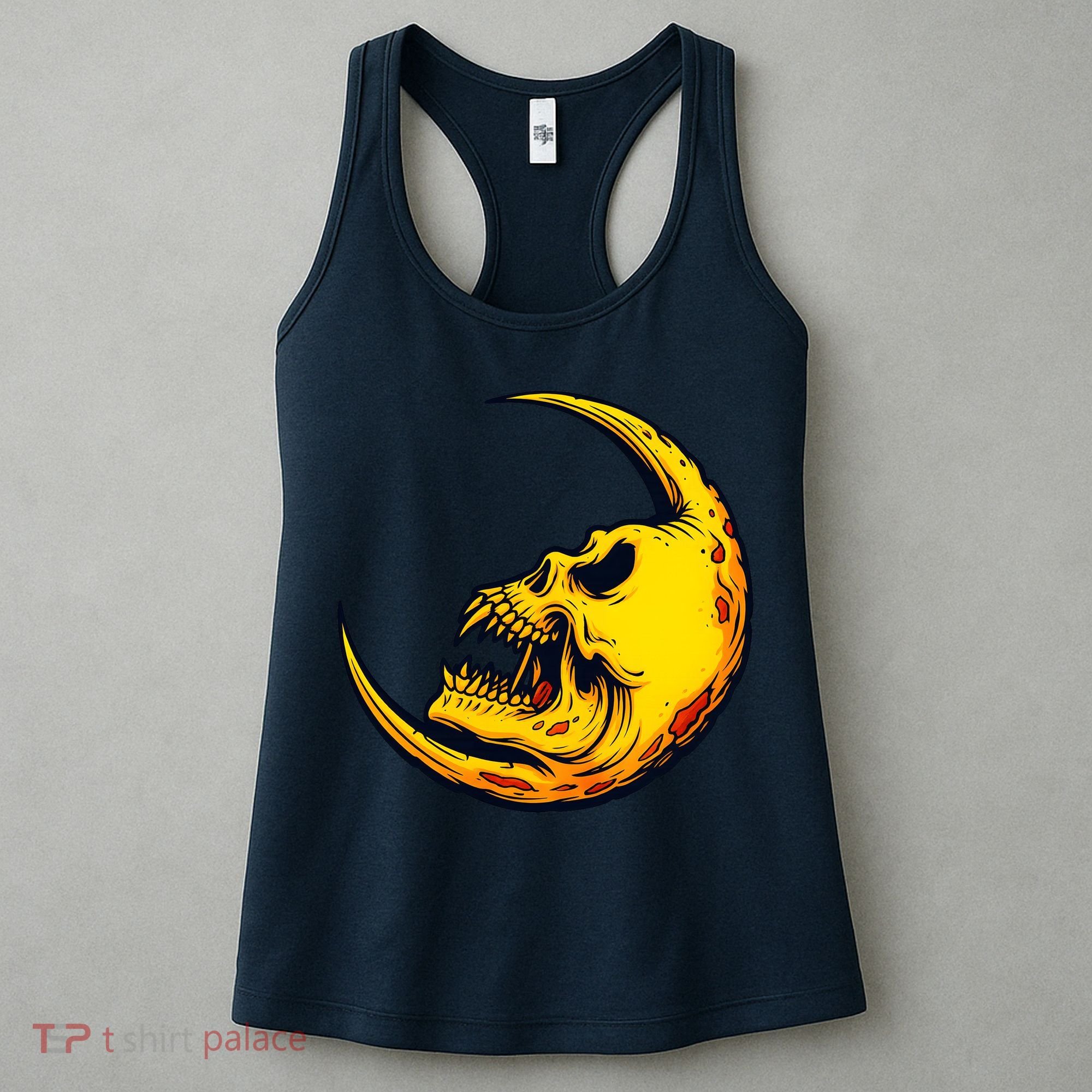 Sickle Moon Skull Women's Tank Top