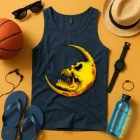 Sickle Moon Skull Tank Top thumb 4
