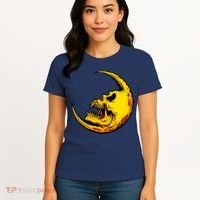 Sickle Moon Skull Women's T-Shirt thumb 4