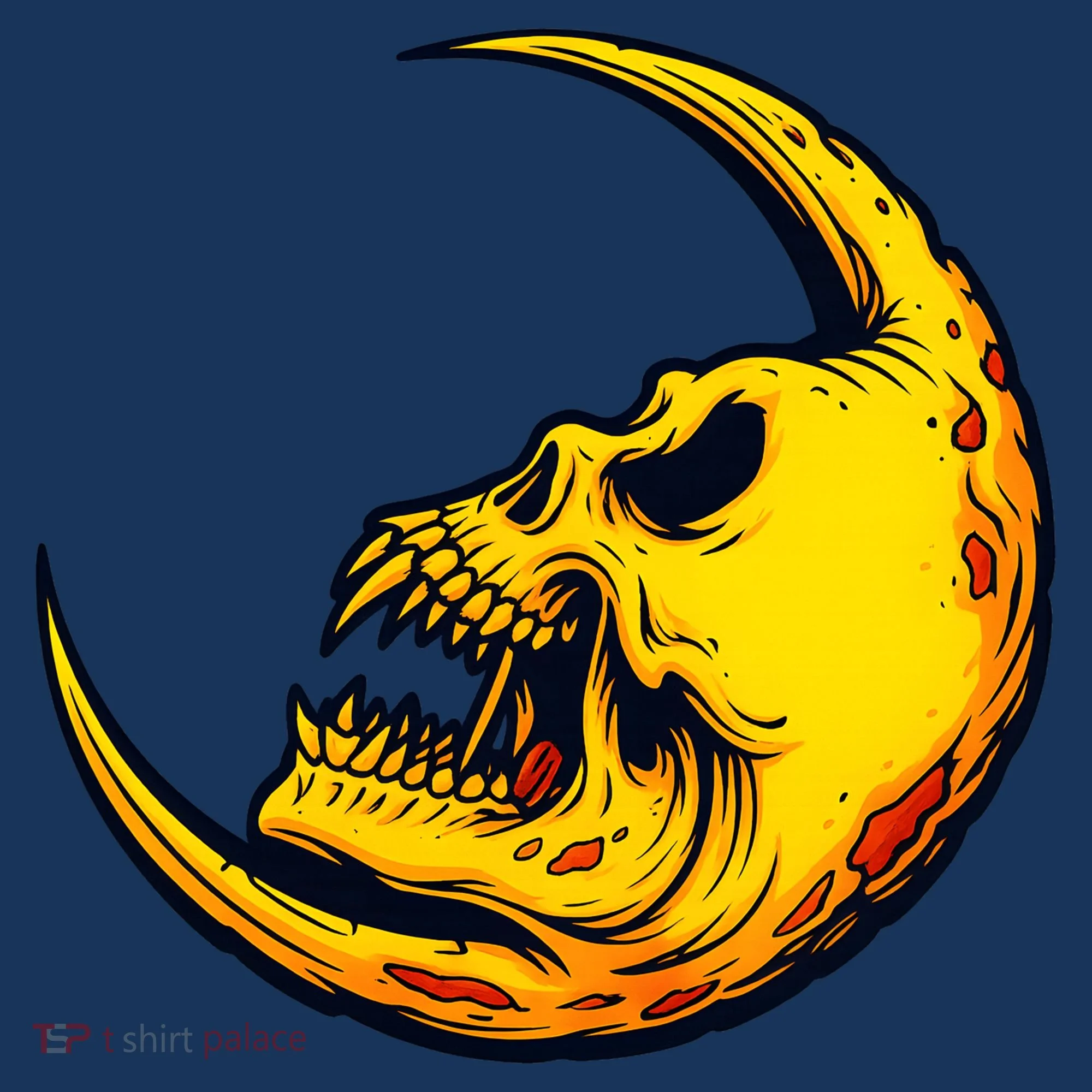 Sickle Moon Skull Women's T-Shirt