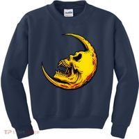 Sickle Moon Skull Kids Sweatshirt thumb 0