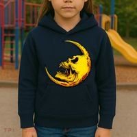 Sickle Moon Skull Kids Hoodie thumb 3