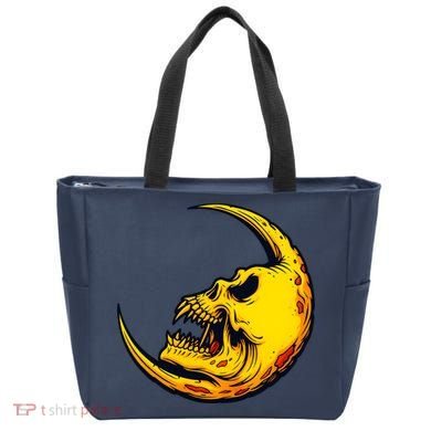 Sickle Moon Skull Tote Bag