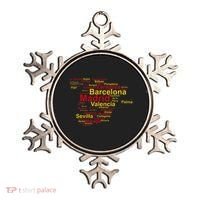Spain Map Silhouette Towns Cities Madrid Travel Espana Ornament thumb 0