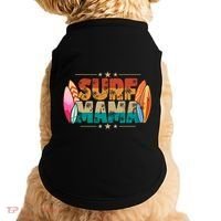 Surf Mama Surfer Mommy Mom Summer Beach Vibes Surfing Funny Gift Doggie Tank thumb 0
