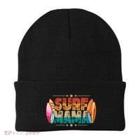 Surf Mama Surfer Mommy Mom Summer Beach Vibes Surfing Funny Gift Beanie thumb 0