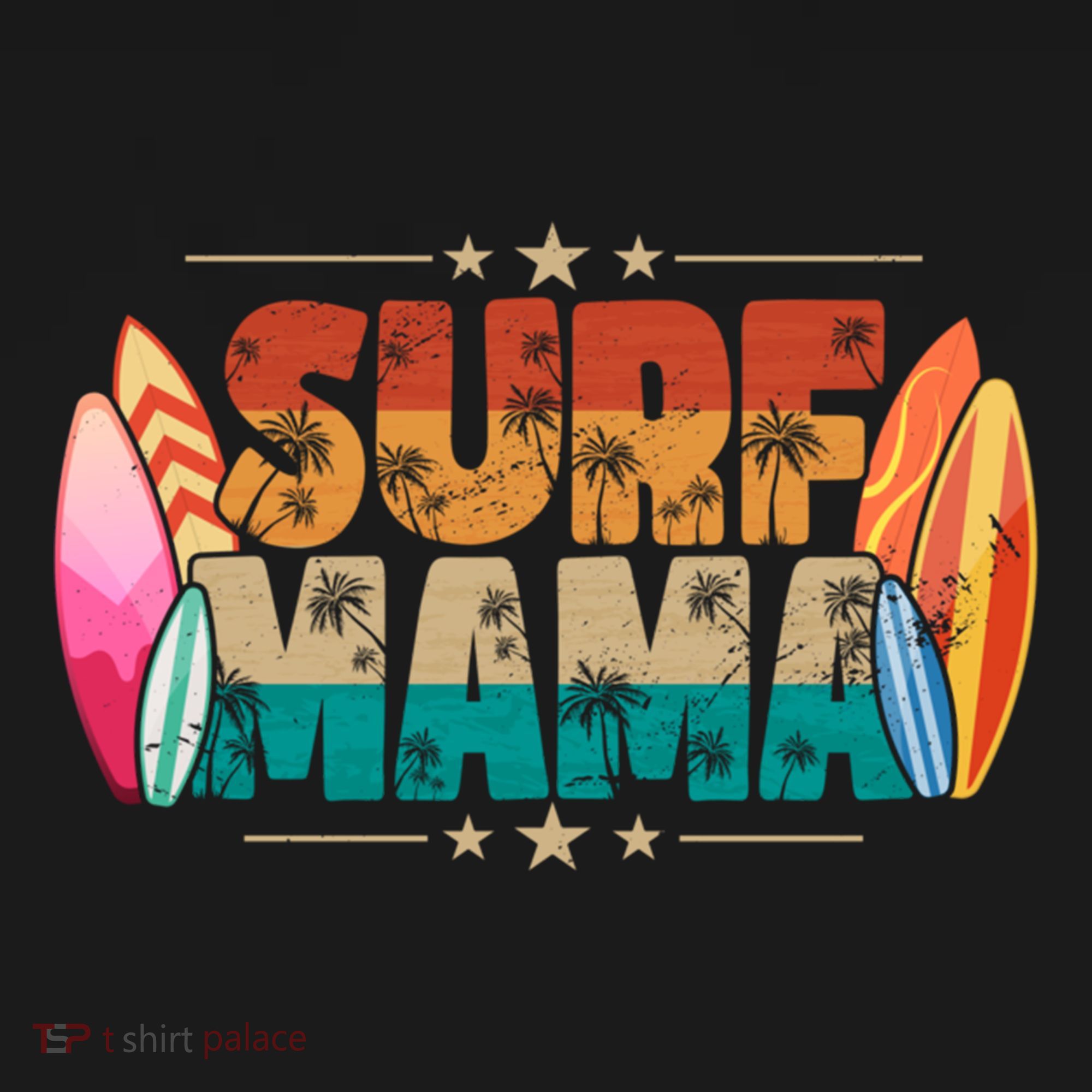 Surf Mama Surfer Mommy Mom Summer Beach Vibes Surfing Funny Gift Women's Hoodie