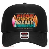 Surf Mama Surfer Mommy Mom Summer Beach Vibes Surfing Funny Gift Hat thumb 0