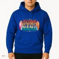 Surf Mama Surfer Mommy Mom Summer Beach Vibes Surfing Funny Gift Hoodie thumb 2