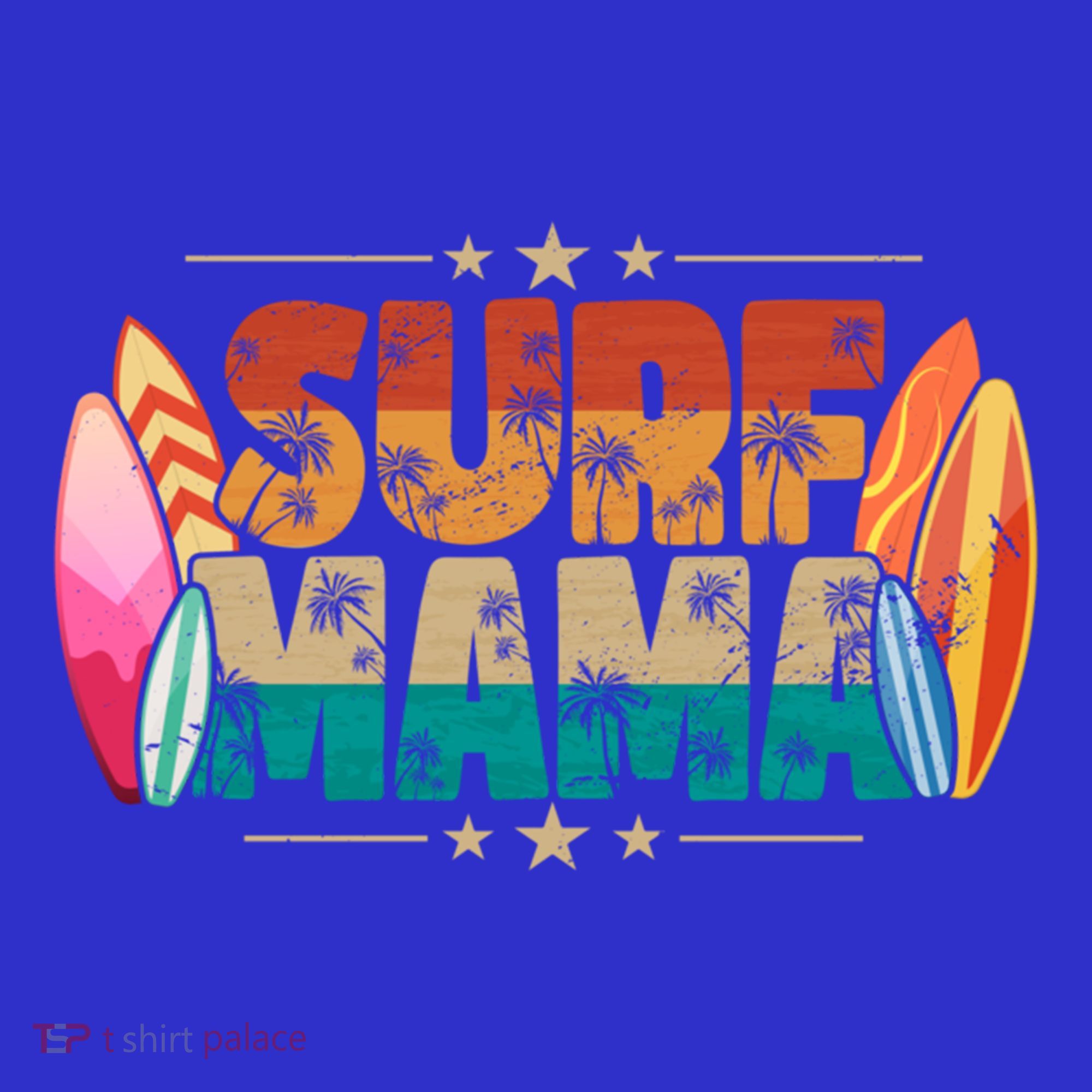 Surf Mama Surfer Mommy Mom Summer Beach Vibes Surfing Funny Gift Apron