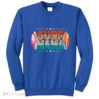 Surf Mama Surfer Mommy Mom Summer Beach Vibes Surfing Funny Gift Sweatshirt thumb 0