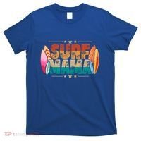 Surf Mama Surfer Mommy Mom Summer Beach Vibes Surfing Funny Gift T-Shirt thumb 0