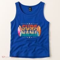 Surf Mama Surfer Mommy Mom Summer Beach Vibes Surfing Funny Gift Tank Top thumb 2