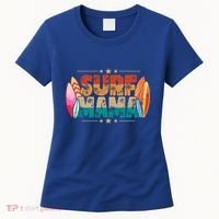 Surf Mama Surfer Mommy Mom Summer Beach Vibes Surfing Funny Gift Women's T-Shirt thumb 0
