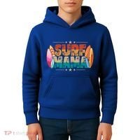 Surf Mama Surfer Mommy Mom Summer Beach Vibes Surfing Funny Gift Kids Hoodie thumb 4