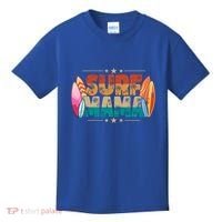 Surf Mama Surfer Mommy Mom Summer Beach Vibes Surfing Funny Gift Kids T-Shirt thumb 0