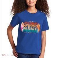 Surf Mama Surfer Mommy Mom Summer Beach Vibes Surfing Funny Gift Kids T-Shirt thumb 2