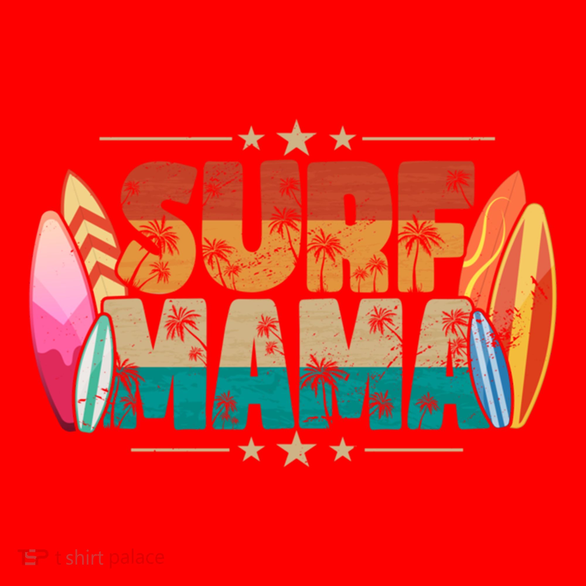Surf Mama Surfer Mommy Mom Summer Beach Vibes Surfing Funny Gift Santa Hat