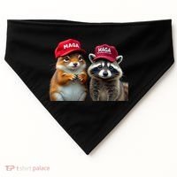 Social Media Star Peanut The Squirrel & Fred The Raccoon USA-Made Doggie Bandana thumb 0